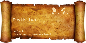 Movik Ida névjegykártya